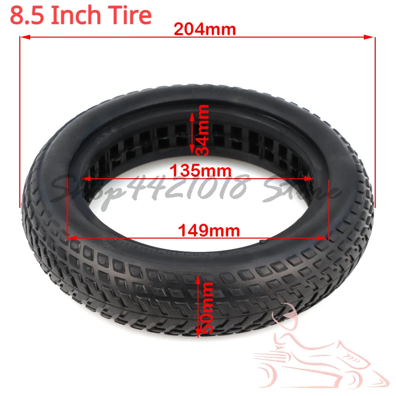 Per Mijia Xiaomi Mi M365 Pro Scooter Elettrico Gotrax Gxl Scooter 8.5 Pollici Pneumatico Solido 8.5 X2.0 8.5X2 Pneumatico Antideflagrante