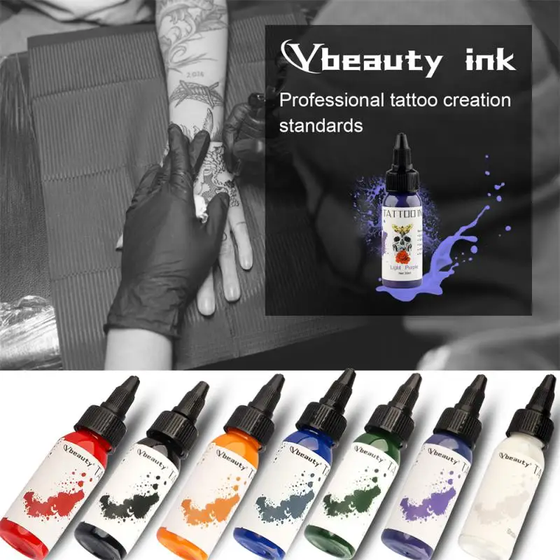 

Tattoo Color Comfortable Multiple Colors Non-toxic And Harmless Colorful Good Anti-color Effect Tattoo Supplies Practice Color