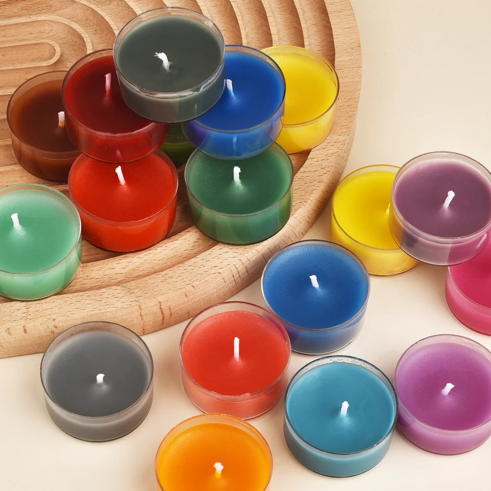 Description Picture 5 of item10/Bag Flake Wax Candle Dye Soybean Colorant Macaron Color Non-Toxic Soy Candle Wax Material DIY Aroma Scented Candle Making