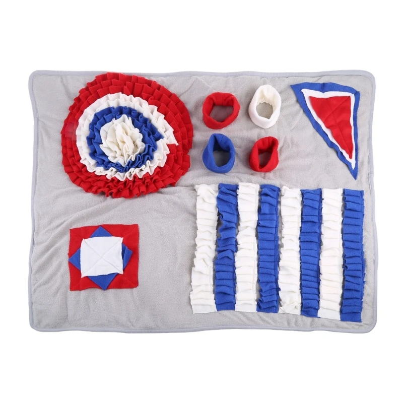 

Pet Dog Snuffle Mat Nose Smell Training Blanket Sniffing Pad Slow Feeding Bowl