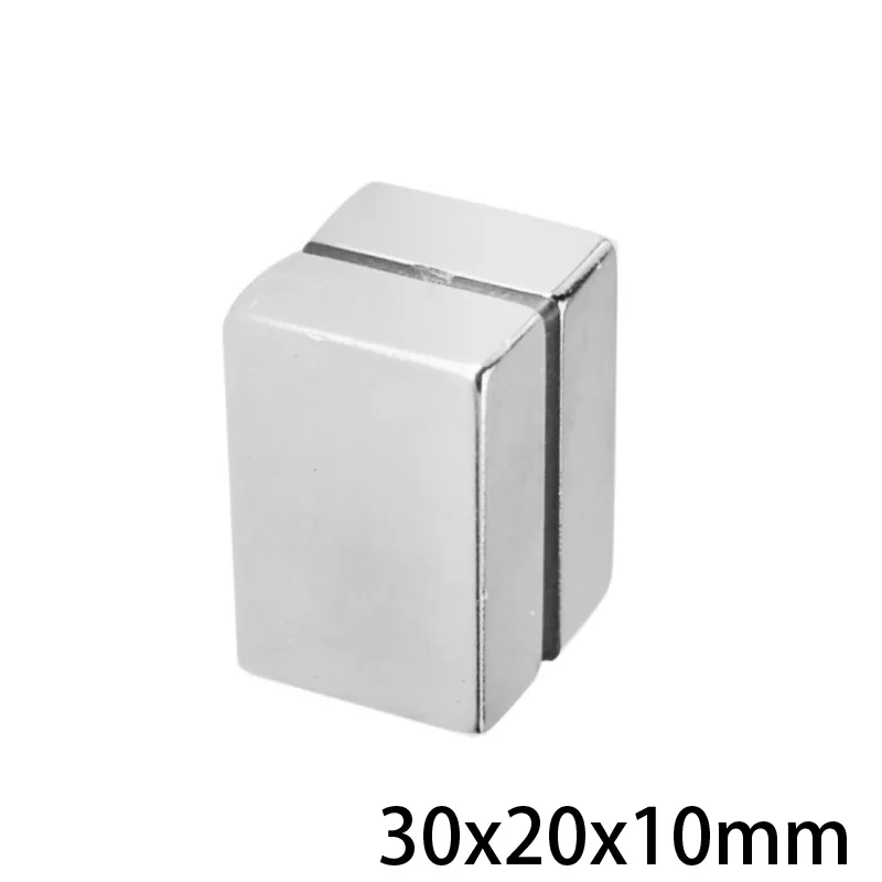 

1/2/3/5/10pcs 30x20x10 Strong Quadrate Neodymium Magnet 30*20*10 Powerful NdFeB Magnet 30x20x10mm Block Rare Earth Magnets