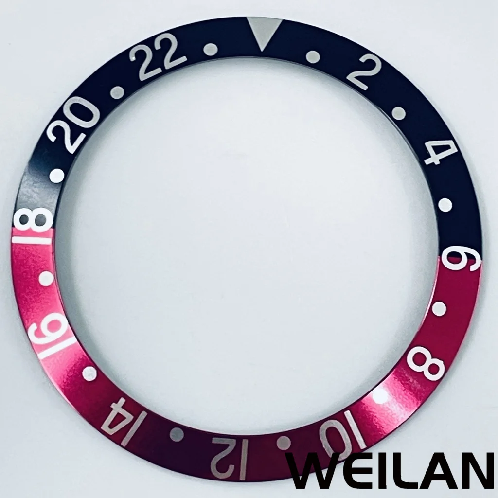 Ceramic & Aluminum GMT Diver-Style Bezel Insert for 40mm Cases - Premium Diving Accessory