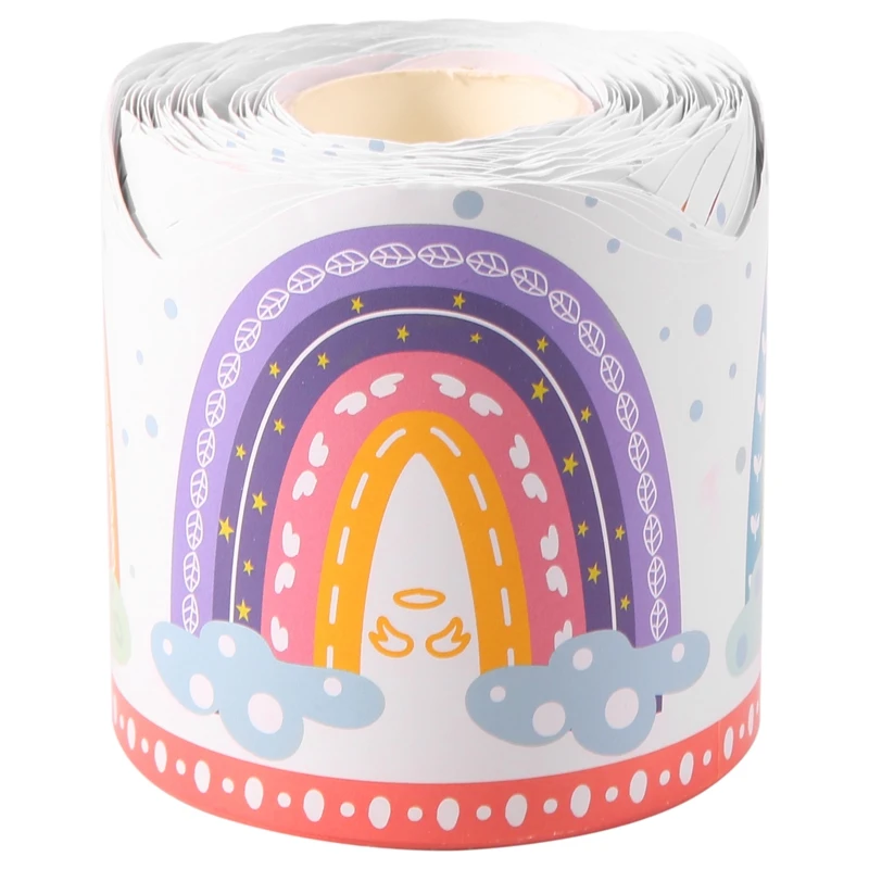 

Rainbow Bulletin Board Border 20M Paper Border Trim For Classroom Decoration School Family Party