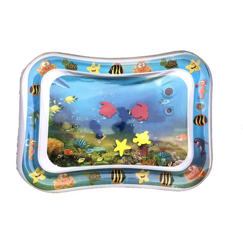 Tummy Time Tapis d'eau gonflable, tapis de jeu d'eau