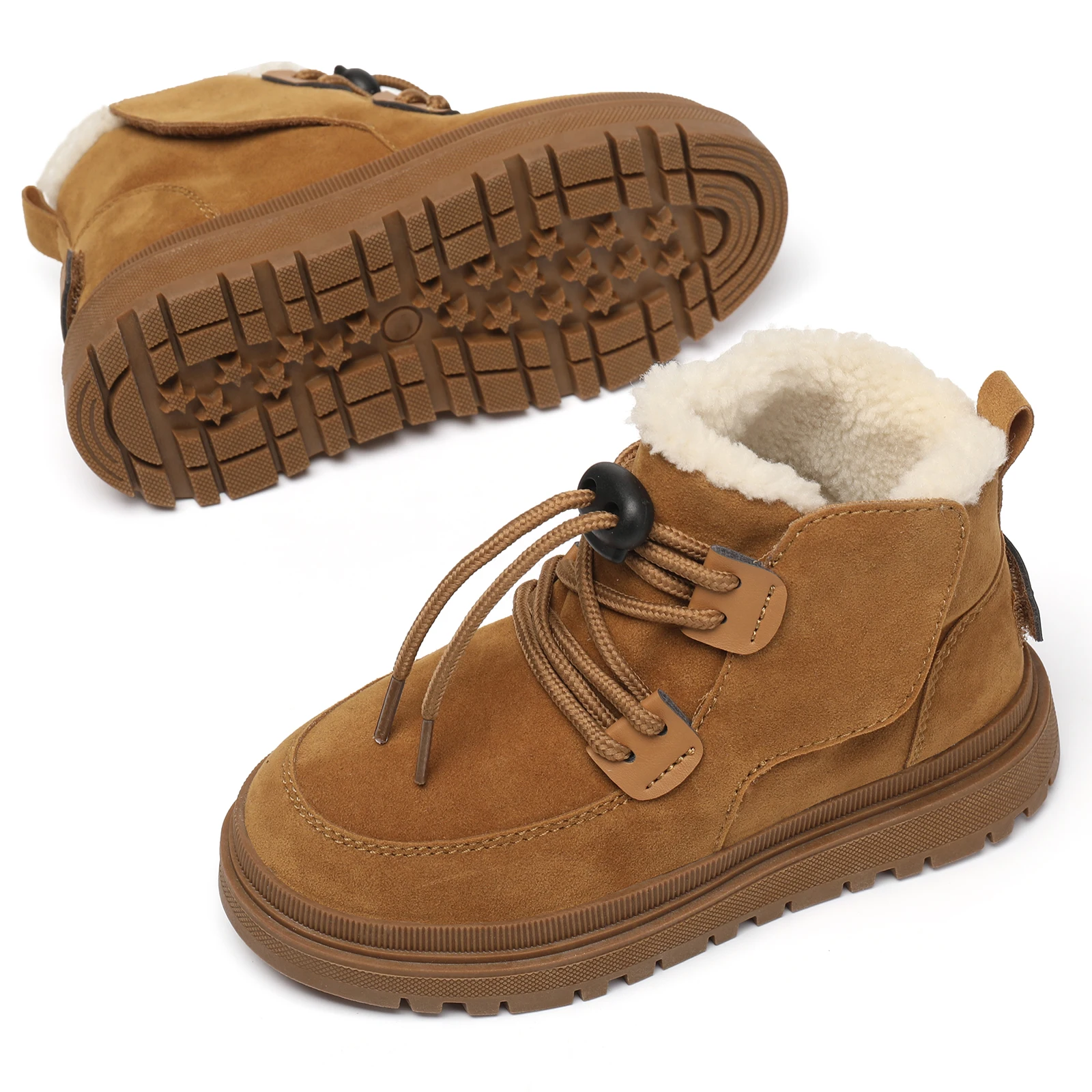 Bottes de neige de coordination préscolaire, chaussures de sport préscolaires, coton optique chaud, décontracté, extérieur, garçons, filles, bébés,_voghion.com