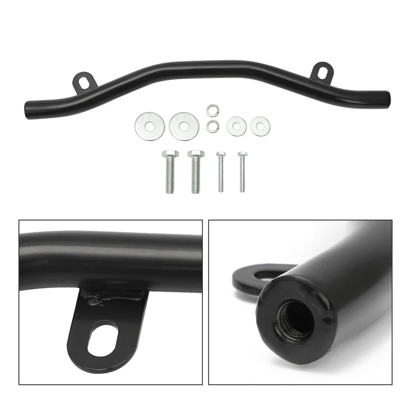 Moto Scooter Highway Bar Poggiapiedi Petalo Comodamente Ferro Nero Per Yamaha Zuma 125 Highway Bar Modelli 2016 - 2020