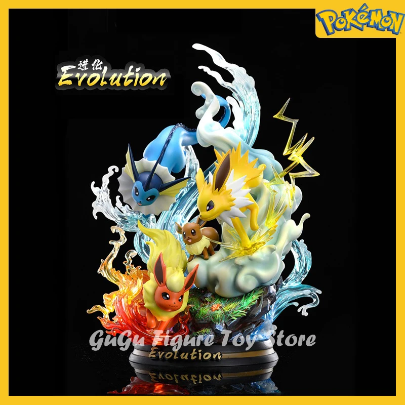 Pokemon Evolution Eevee Anime Figure Raichu Mewtwo Dragonite Charizard Venusaur Gengar