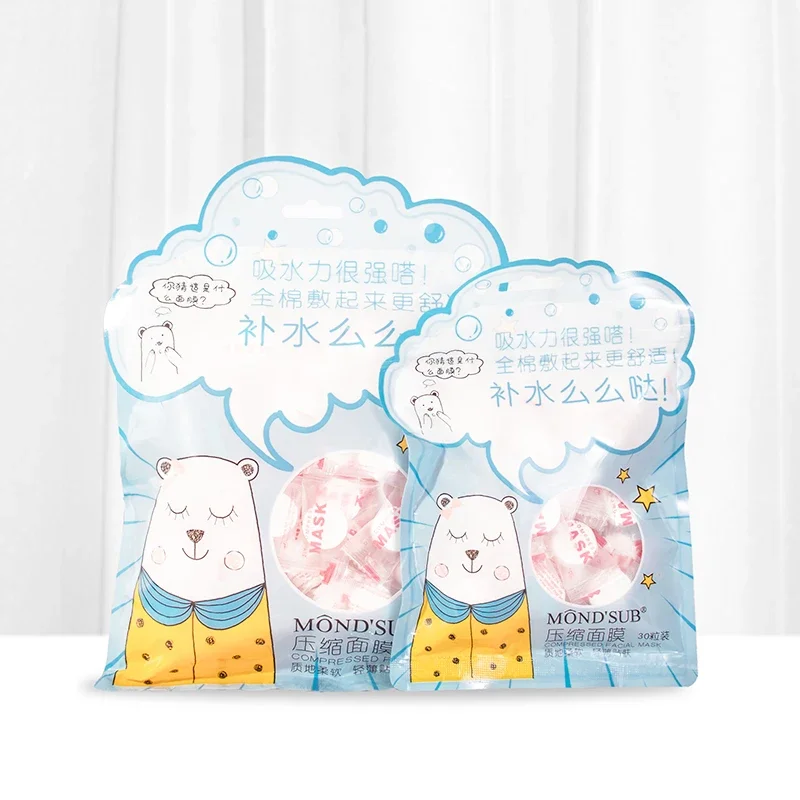 Moisturizing Disposable Compressed Facial Mask Ultra-Thin Cotton Silk Facial Sheet DIY Face Skin Care Wrapped Masks Paper TIANMI 3