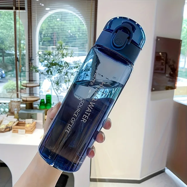 780ml/26oz BPA-Free Plastic Water Bottle, Leak-Proof & Fall-Proof, Transparent Large Capacity, Portable for Outdoor Travel 3
