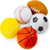Mini Soft Football Basketball Baseball Tennis Rugby Toys Foam Rubber Squeeze Balls Anti Stress Toy Balls Soccer Hand Exercise 1