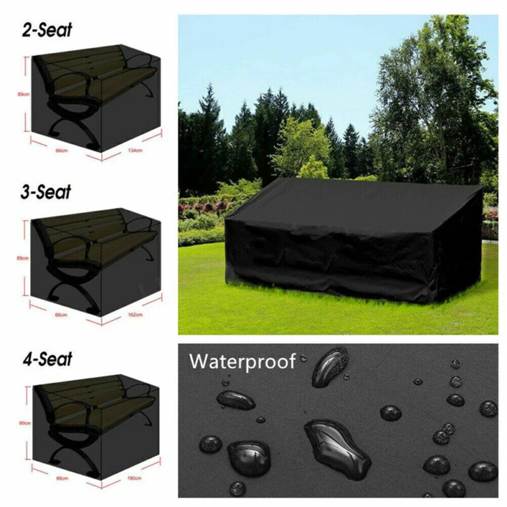 Bench Cover Seat Cover Furniture Sofa Chair Cover Outdoor Garden Patio Waterproof Dust Proof Rain Snow Protector patio furniture cover chair dust cover chair cover