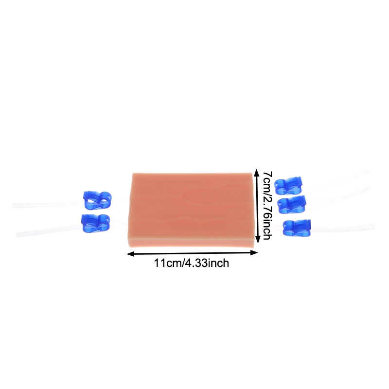 Venipuncture Injection Practice Pad Simulation Human Skin Tear Resistant Portable For Students Nurses Suture Training Model
