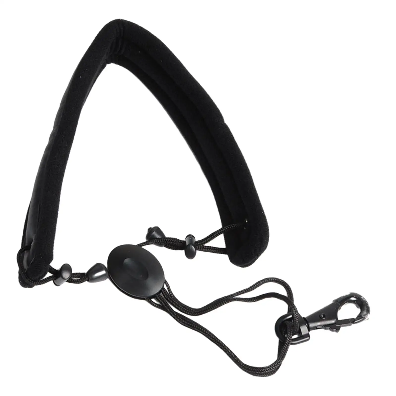 Padded Saxophone Neck Strap with Metal Hook Adjustable for Alto Saxophone Tenor Oboes Clarinets Soprano