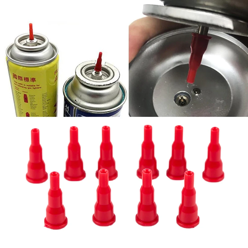 3-teiliger Wiederverwendbarer Butan-Düsenadapter zur Umwandlung von Kassetten- in Aufblasbarem Gastanks, Universeller Gasnachfüllkopf für Feuerzeuge und Sprühpistolen – Detail 2