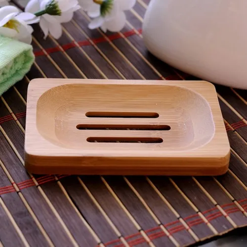 Wow Home Rettangolo Bamboo Solid Soap Dish 1280