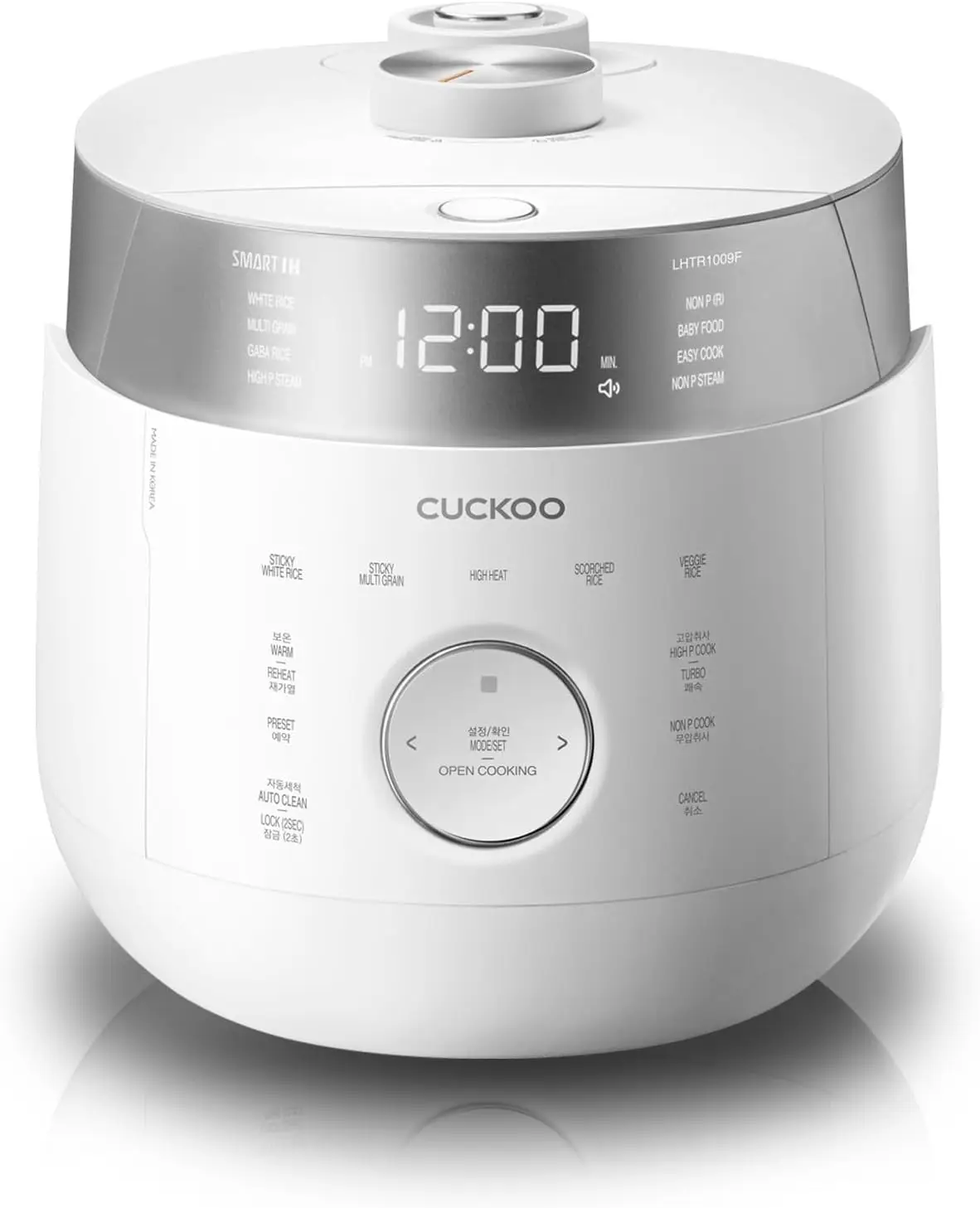 CUCKOO CRP-LHTR0609FW 6-Cup (Uncooked) / 12-Cup (Cooked) Induction Heating Twin Pressure Rice Cooker with Nonstick Inner Pot