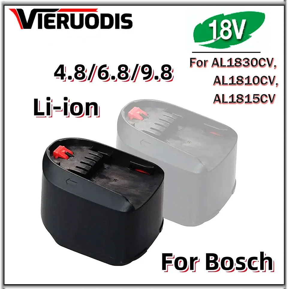 

4.8Ah/6.8Ah/9.8Ah for Bosch Li-Ion 18V Akku PBA PSB PSR PST Home&Garten Werkzeuge (nur Typ C) AL1830CV AL1810CV AL1815CV 6800mAh