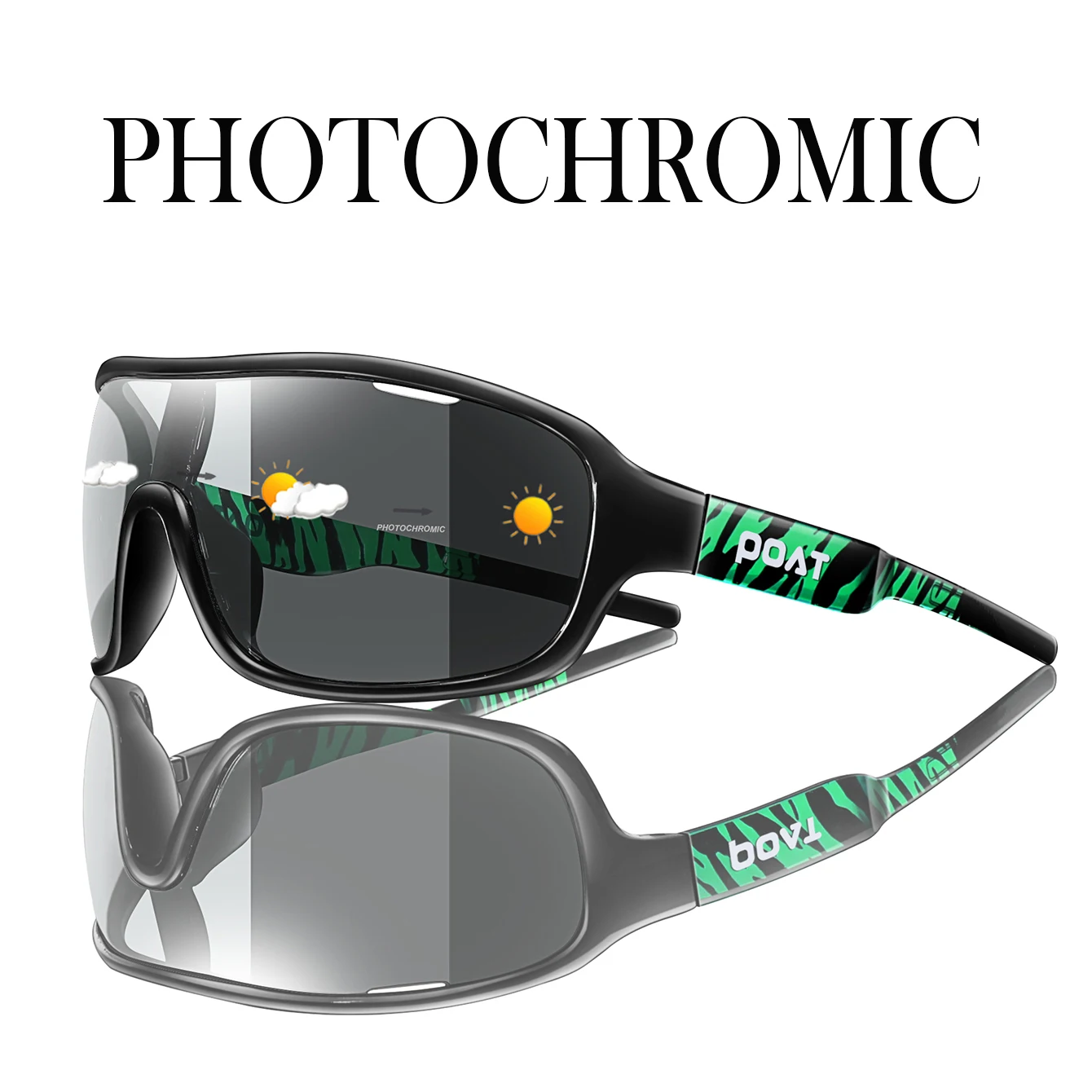 POAT Cycling Sunglasses Photochromic Windproof