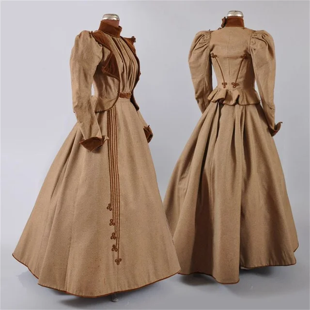 1890s 年代頃 ヴィクトリアン アンティークドレス シルク 1900's〜20's ヴィクトリアンドレス – 古着屋Top of the Hillの