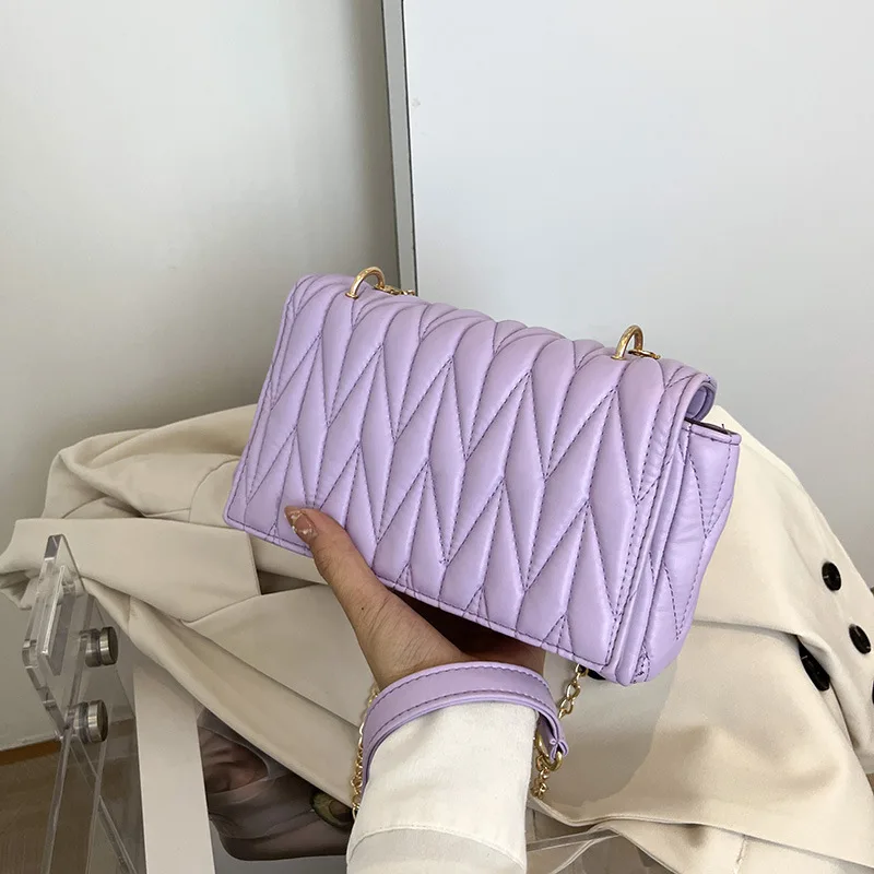 Fashion Lozenge Bag for Women Soft Leather Crossbody Bag Flip-open Shoulder Messenger Bag Shopping Crossbody Bags for Women