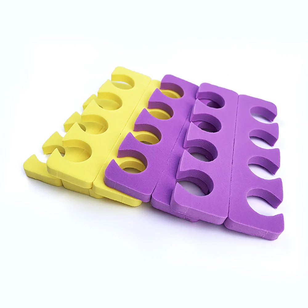 100 Pairs Nail Toe Separator EVA Sponge Environmental Protection Material Salon Shop Special Disposable Nail Tools