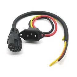 Durable 10A Elbow Charging Socket with Triple Vertical Connections (Female  Male)