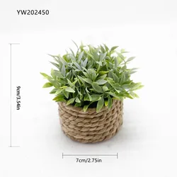 Elegant Artificial Greenery in Decorative Pot for Home and Office Decor (A)