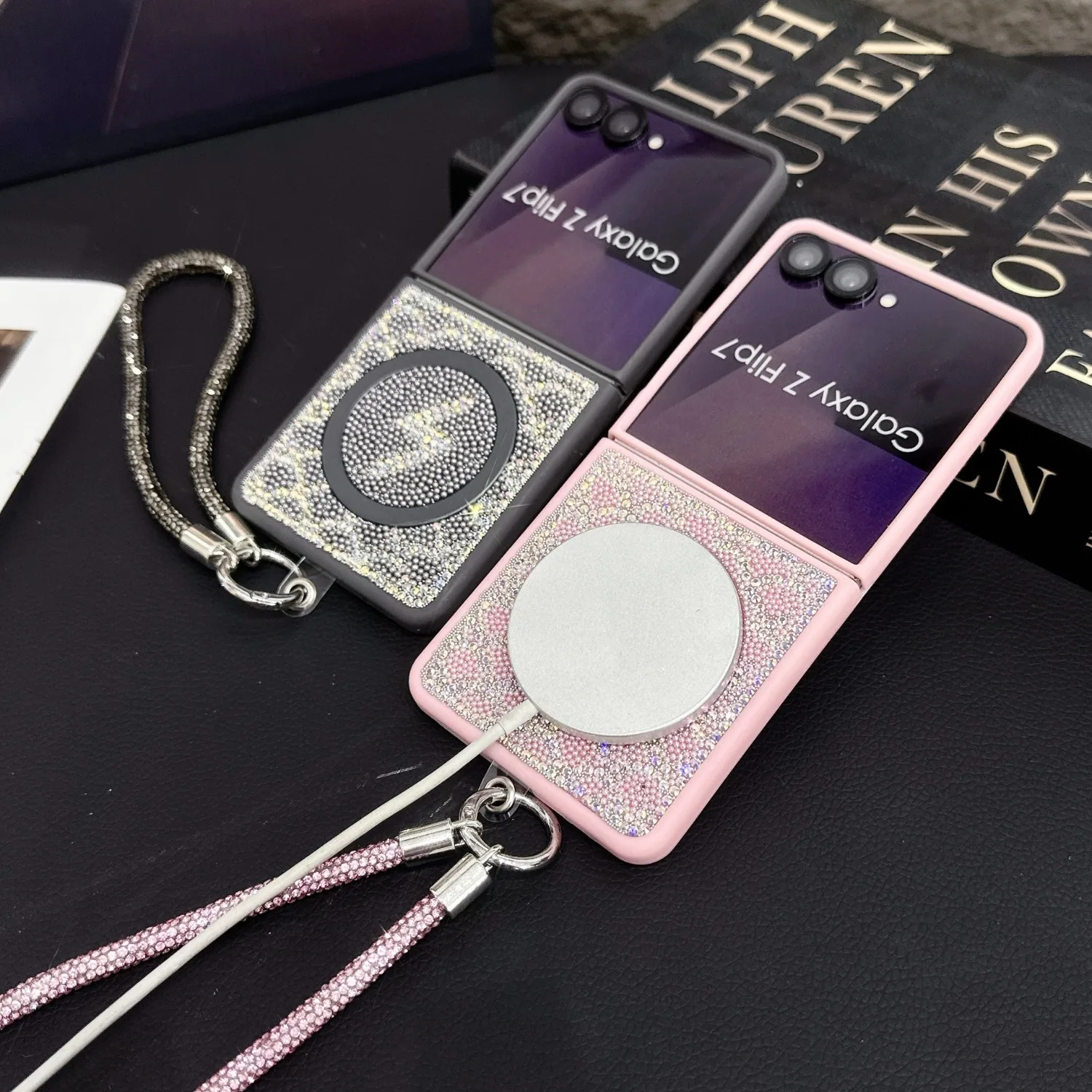 Luxury Full Diamond Magnetic Phone Case with Bling and Shockproof Protector