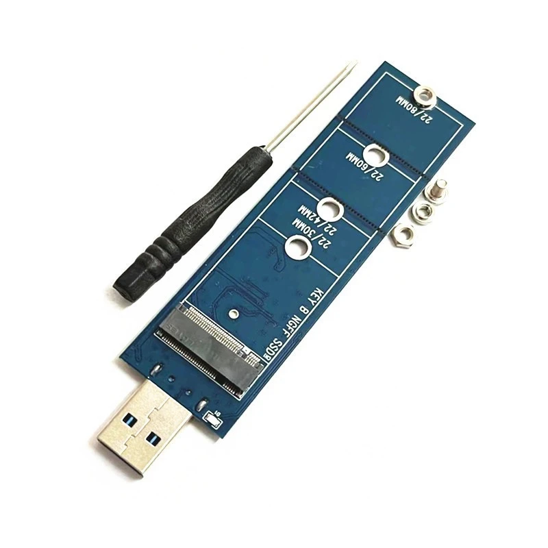 

Карта адаптера для жесткого диска Blue M.2 NGFF, Твердотельный накопитель на USB 3,0, карта адаптера M.2 SATA, протокол B-Mey