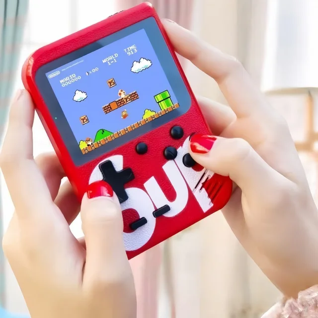 Jeux classiques rétro pour enfants, Mini Console de jeu portable, 400 jeux, Rechargeable, connectable avec TV, Double, jouets de fête pour enfants et adultes 1