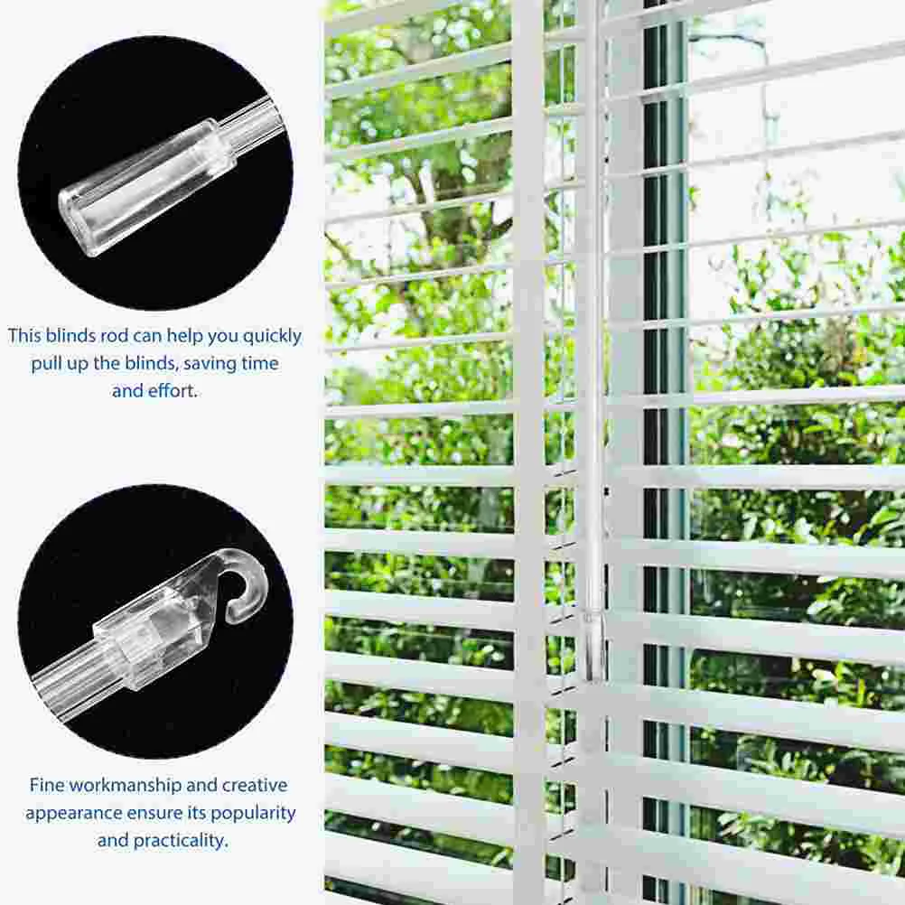 Long Stick Blind Rod With Hook Vertical Blind Wand Replacement Part Window Dressing Hardware Accessories