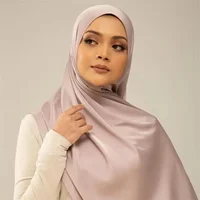 170*75cm Hot Selling Europe America Luxury satin hijab Shiny Muslim Islamic Medina  scarf Turkey Hijabs For Muslim Women