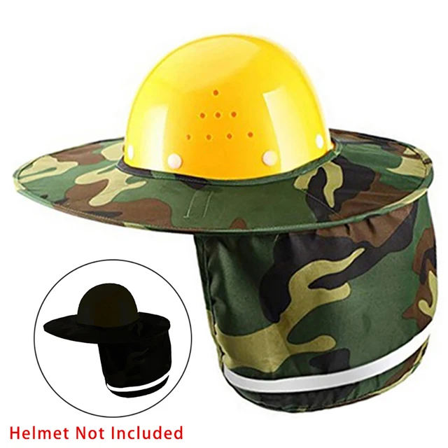 Protector Solar Para Casco De Obra - 2 Piezas, Visera Y Malla Transpirable, Reflectante Para Mayor Visibilidad