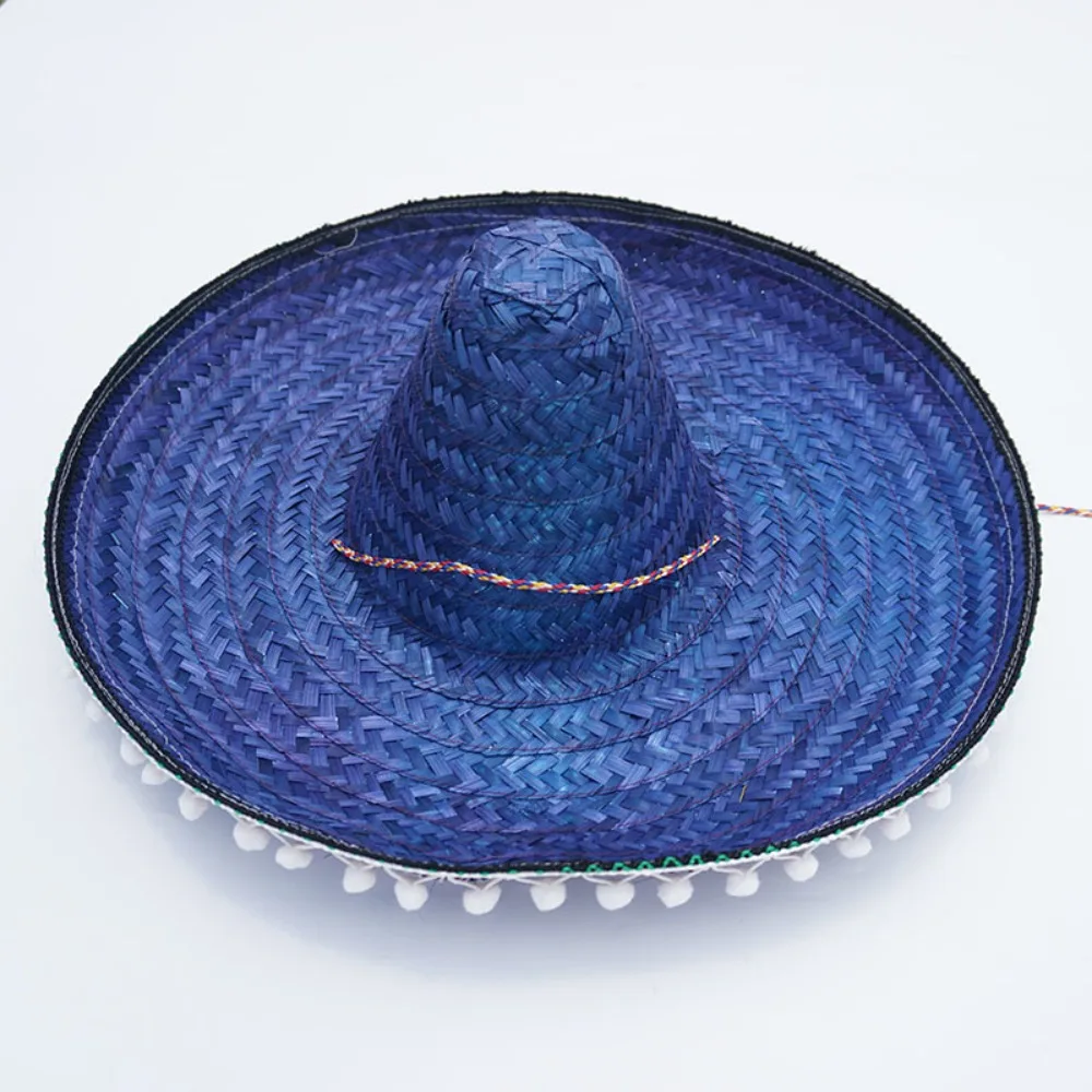 Sommer bunte breite Krempe mexikanische Party Hut Sombrero Party Sonnenhut Dekor Halloween Strohhüte Männer – Detail 10