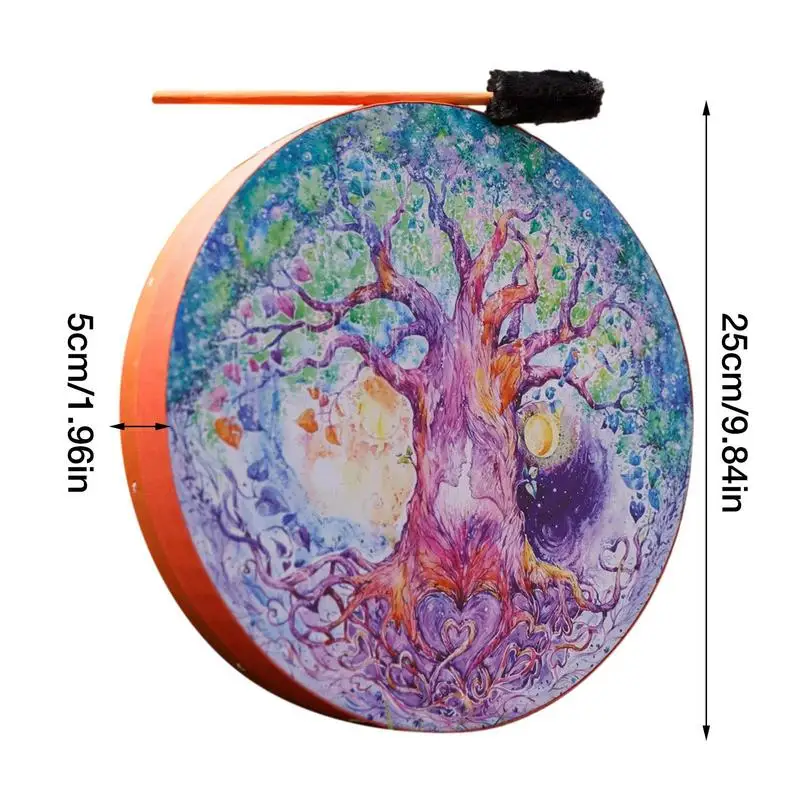 Shaman Drum Love Tree Shaman Drum Percussion Instruments For Adults 10 Inches Hand Shamanic Drums Women Man Frame Gift For