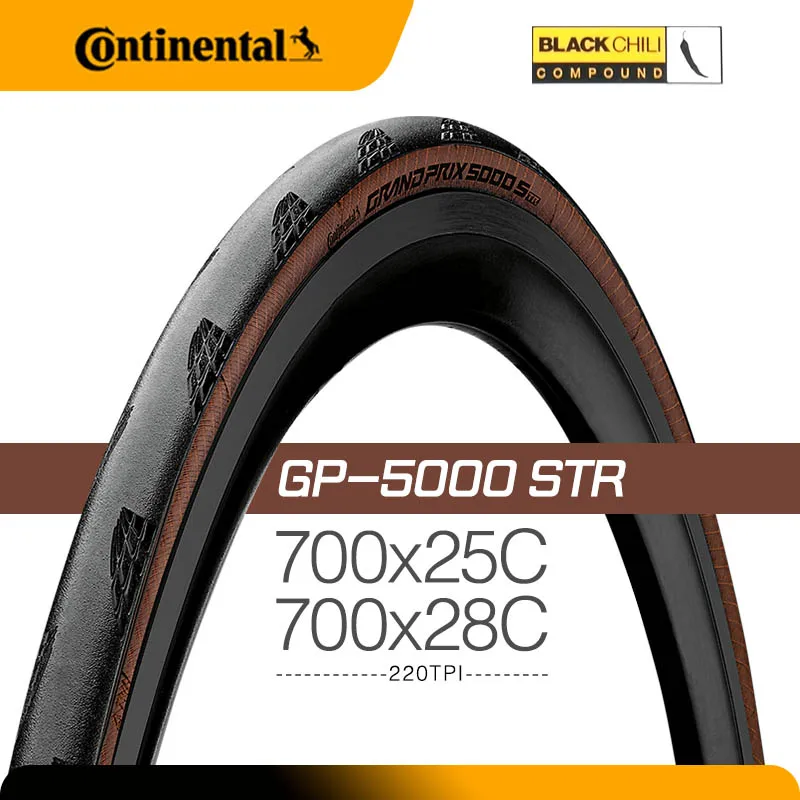 Continental Grand Prix 5000 700 X2 5/32C Tubeless Ready Gp5000 Str 700 X28C Brown Copertoncino Bicicletta Da Strada Tyresbicycle Pieghevole