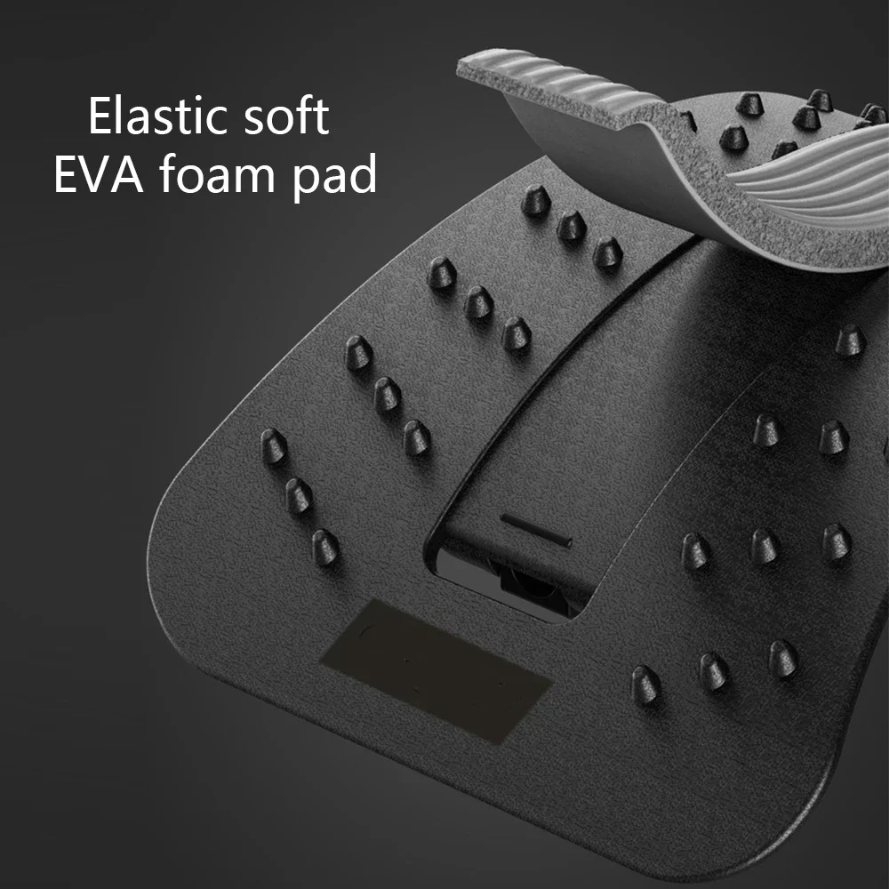 Back Massager Stretcher Fitness Massage Tool Stretch Lumbar Support Relax Spine Pain Relief Acupoint Acupuncture Adjustable Base lumbar massager gym fitness tool