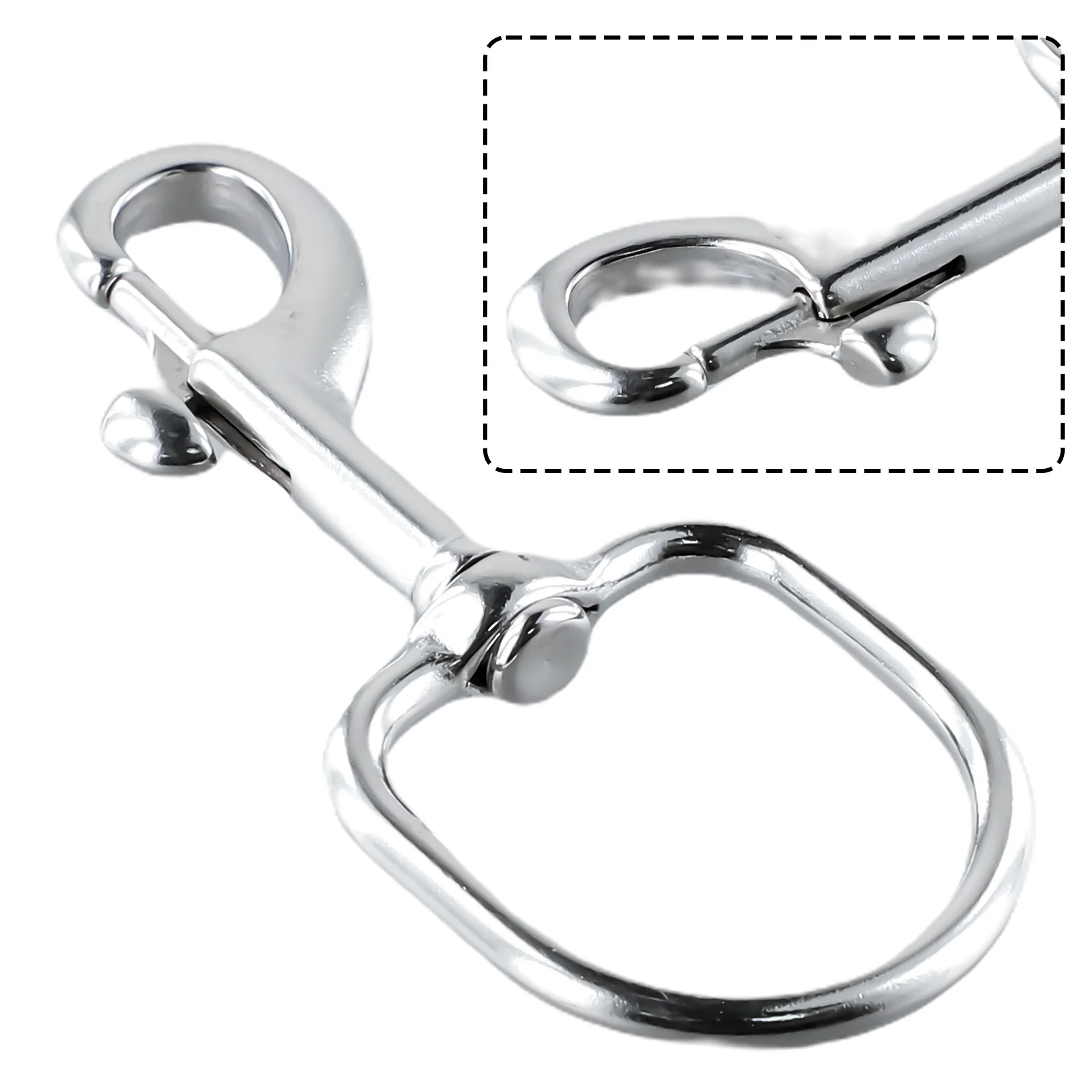 

Useful Durable Newest Hook Clasps Flag For Keyring Scuba Snap Stainless Steel Stainless Steel Color About 48g Bolt