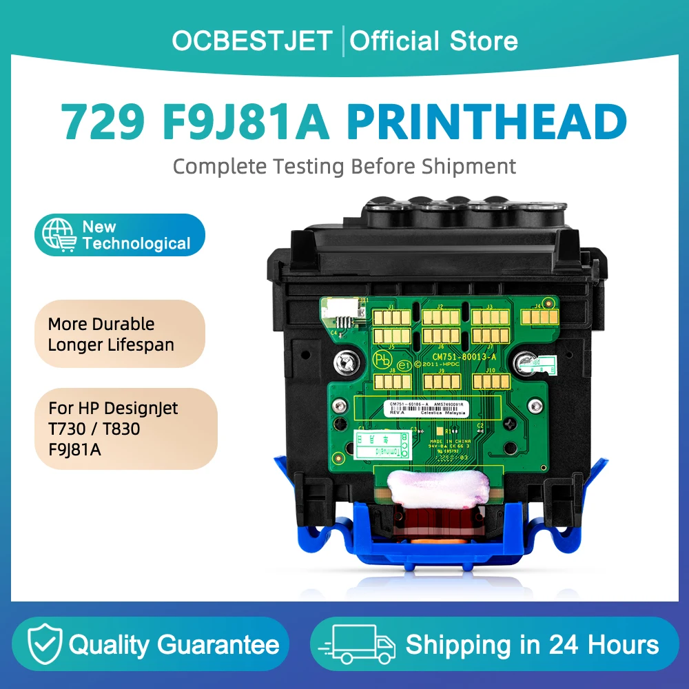 HP 디자인젯 T830 T730 대형 포맷 플로터 프린터용 HP 729 프린트헤드