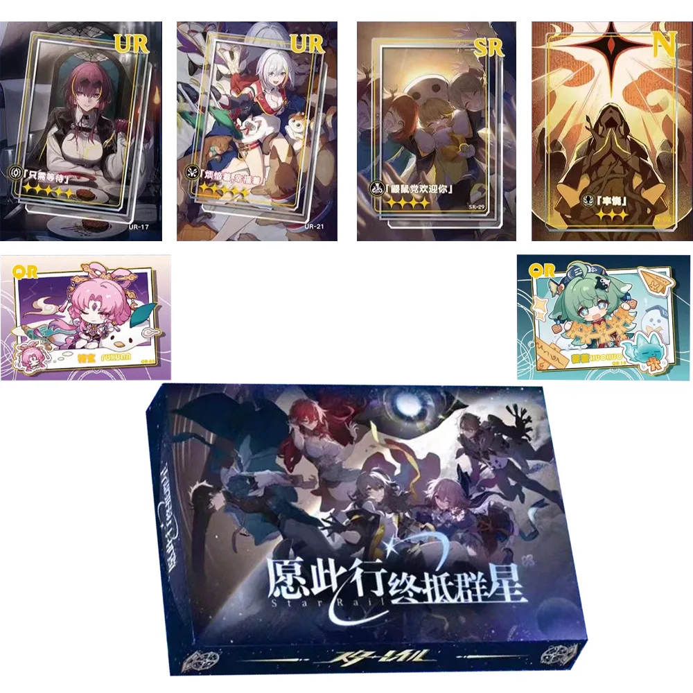 

New Game Honkai: Star Rail Cards Andi Gibson Seele Vollerei Aether Jean Lisa Flash Collection Card Children birthday Toys Card