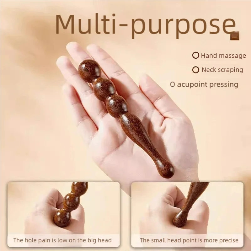 Wooden Acupoint Stick Foot Head Body Massage Stick Meridian Massage Beauty Accessories Acupoint Massage Tool