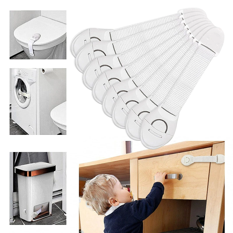 Child Safety Cabinet Lock 5/10PCS Baby Security Protection Drawer Door Cabinet Lock Plastic Protection Kids Safety Door cabinet lock child lock safety lock