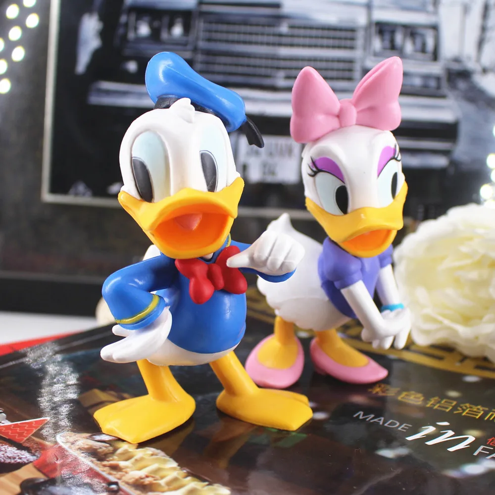 11Cm Disney Anime Minnie Mickey Mouse Donald Duck Cake Decoration Action Figure Mini Pvc Model Toys Regali Per Bambini Briquedos