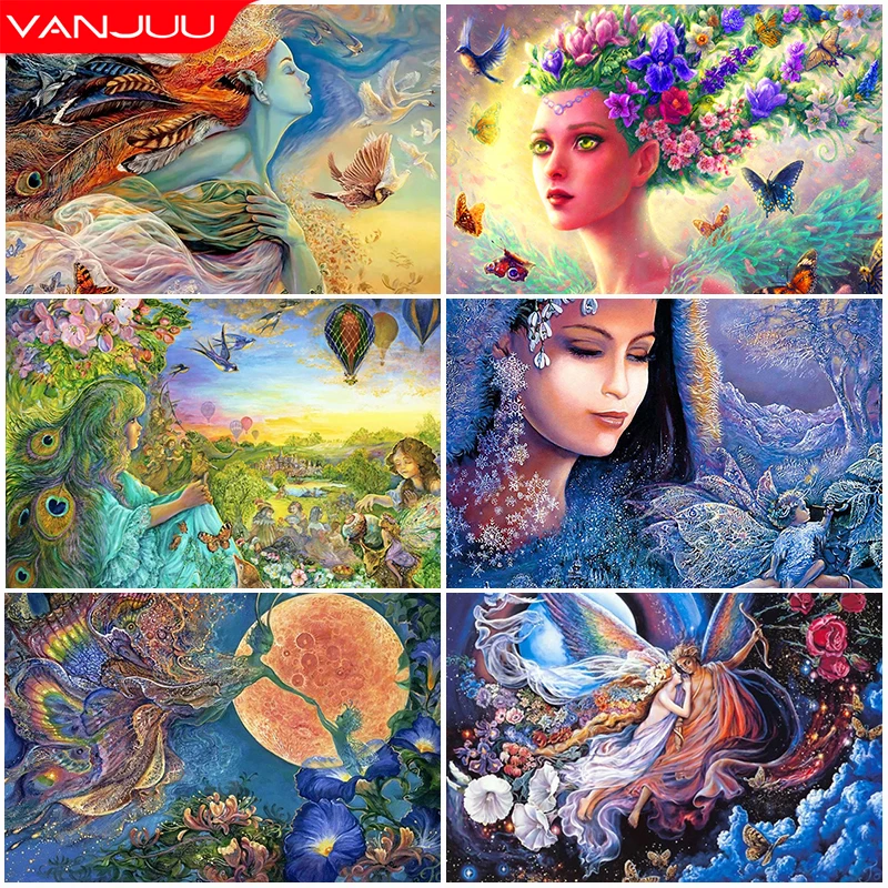 

Landscape 5D DIY Diamond Painting Kit Girl Diamond Art Cross Diamond Embroidery Painting Full Diamond Mosaic Home Decor Gift
