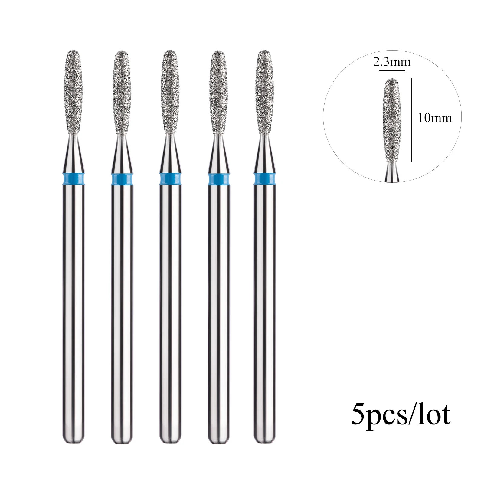 Diamond Nail Drill Rotary Bits Milling Cutter Manicure Burr Cuticle Clean Electric Cutter Drill Bits Accessories 5pcs/lot nail drill bit electric nail drill bit manicure drill bit