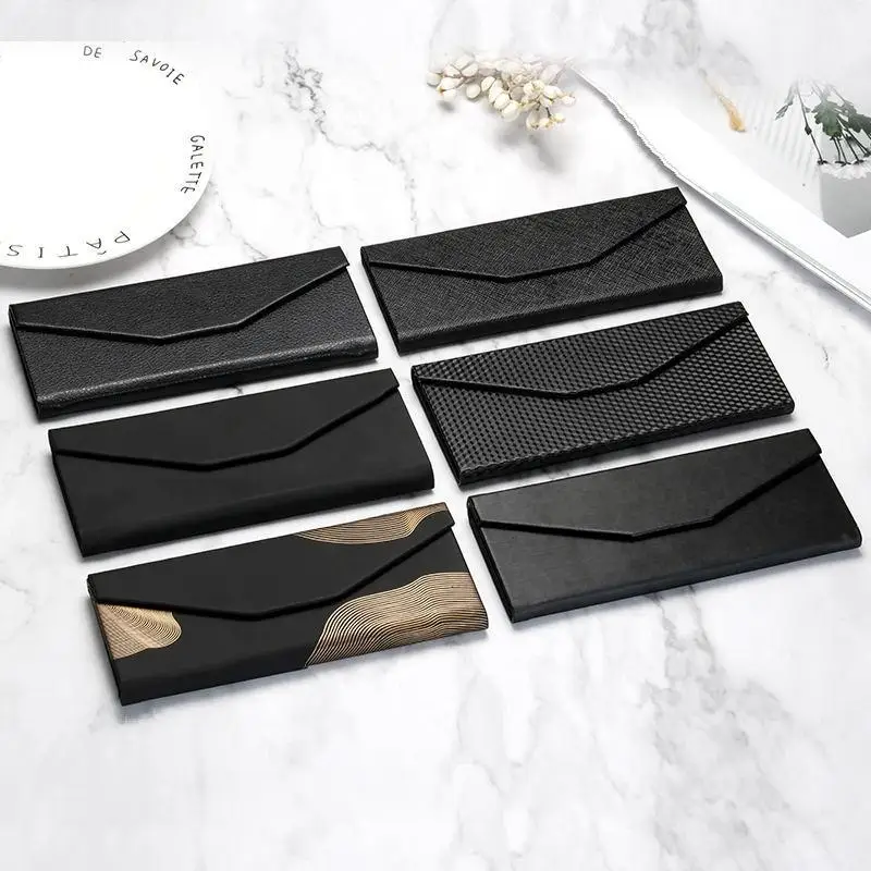 1-teilige dreieckige Brillenbox, wasserdicht, tragbar, schwarz, faltbar, für Sonnenbrillen, Brillen, DIY-Zubehör, Brillenetui – Detail 9