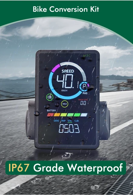 Display LCD DZ41 Per Bici Elettrica Bafang – Protocollo UART O CAN, Compatibile Con M500/M600/BBS E Altri, Nero, Impermeabile
