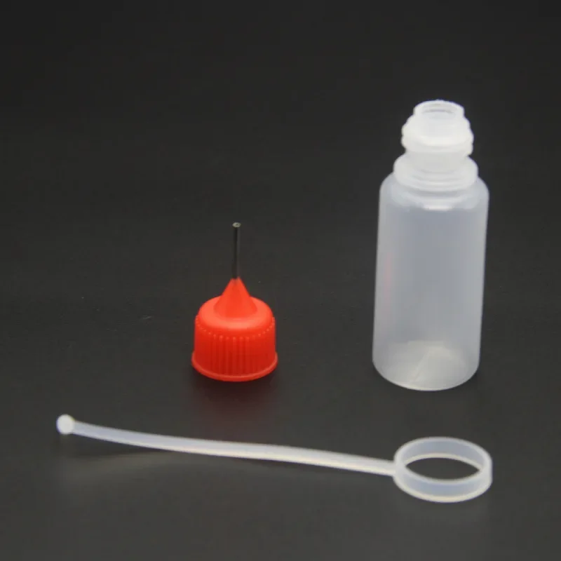 5Pcs/1Pcs 10/20/30/50/100ml Squeeze Bottles Needle Tip PE Glue Applicator Bottle Craft Tool Transparent for Paper Quilling 5