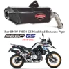 F 850 GS Motorcycle Full System Exhaust Muffler Escape For BWM F850GS Modified Exhaust Pipe Split Middle Tail Section Set 18-23