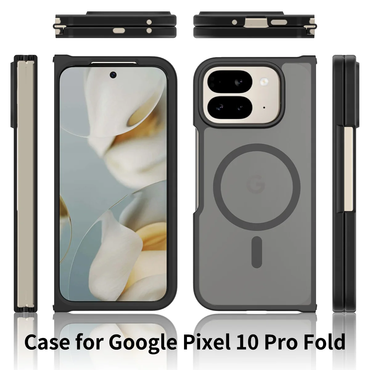 Matte Translucent Magnetic Phone Case with Wireless Charging Protection